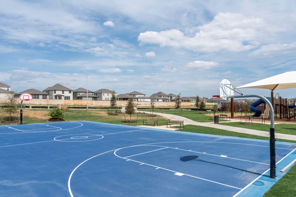 Community basketball court
