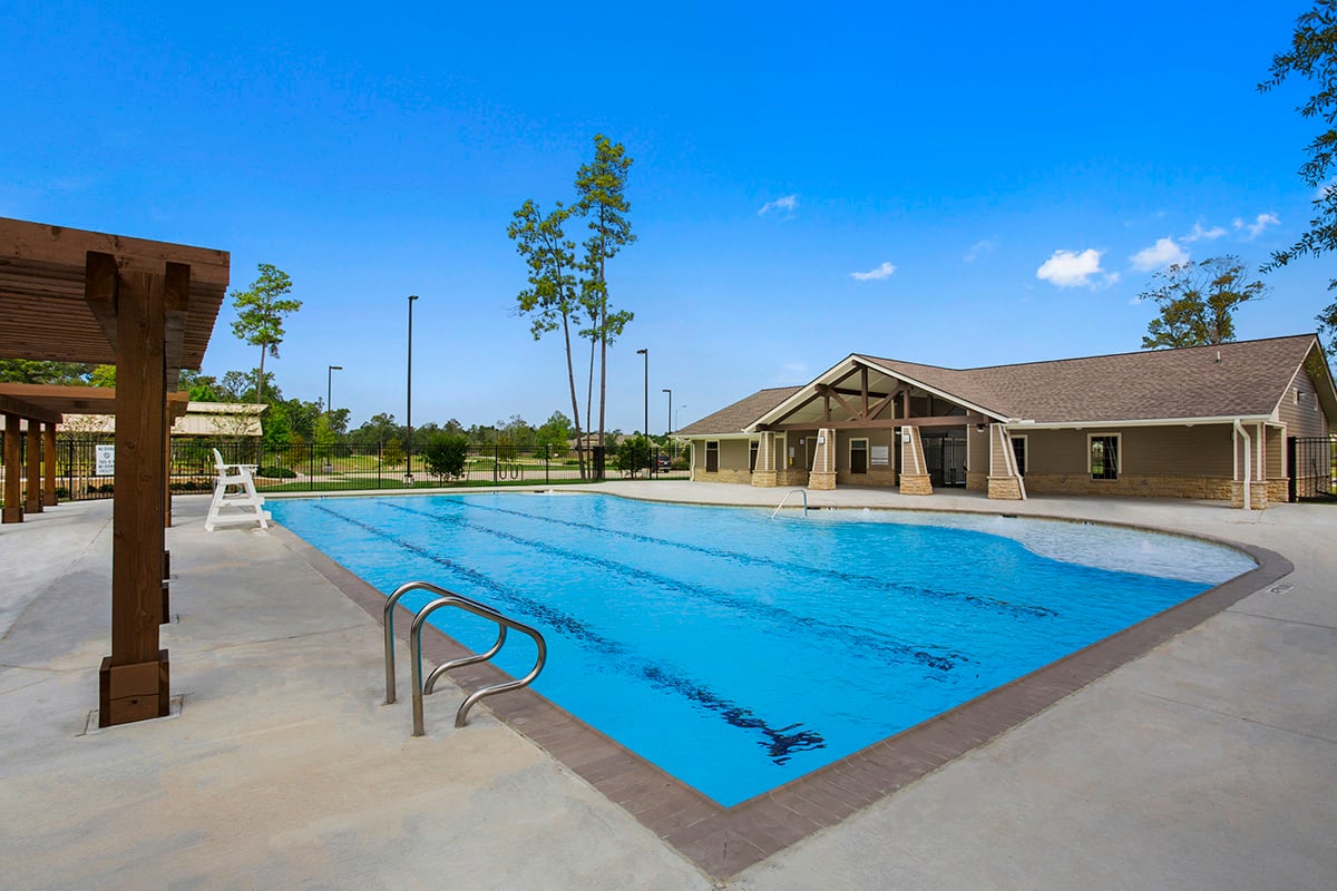 Community clubhouse and pool