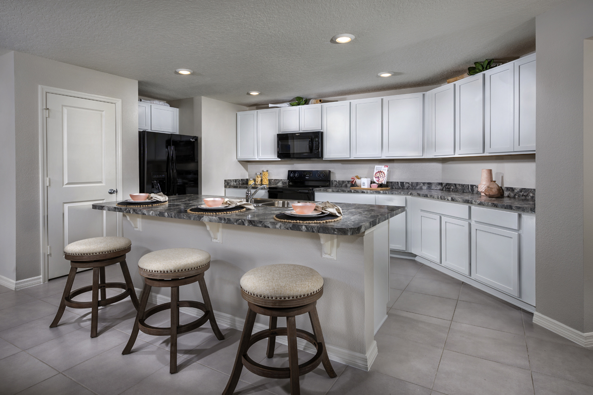 KB model home kitchen in Winter Haven, FL