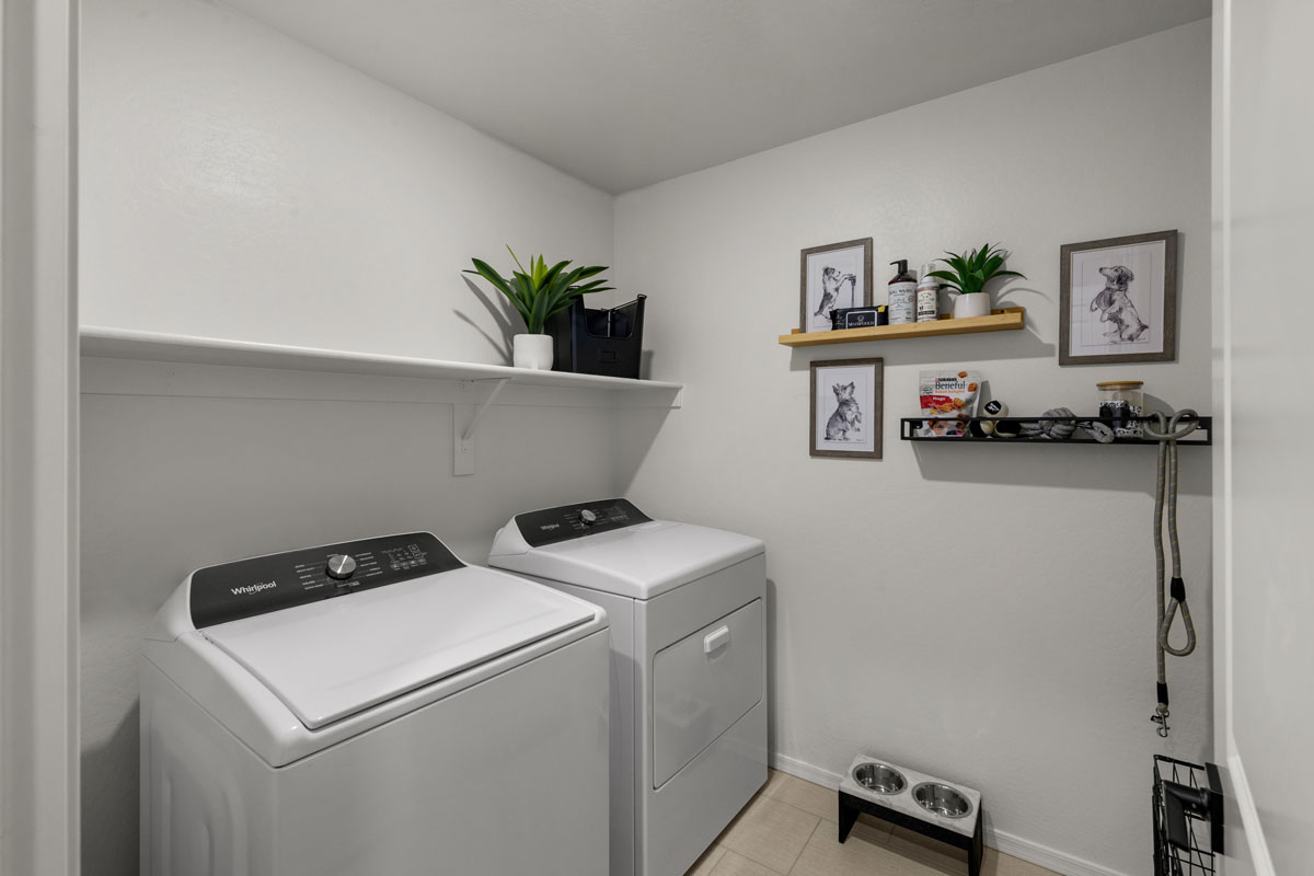 Dedicated laundry room