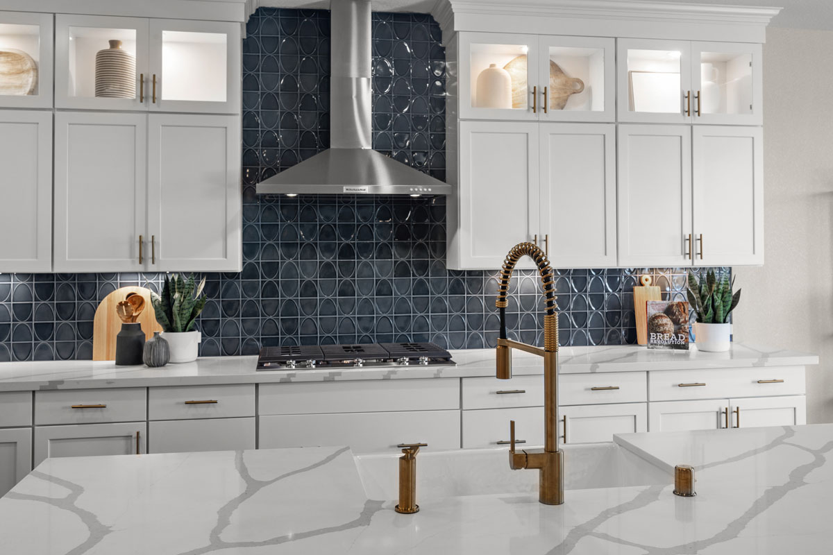 Shaker-style kitchen cabinets