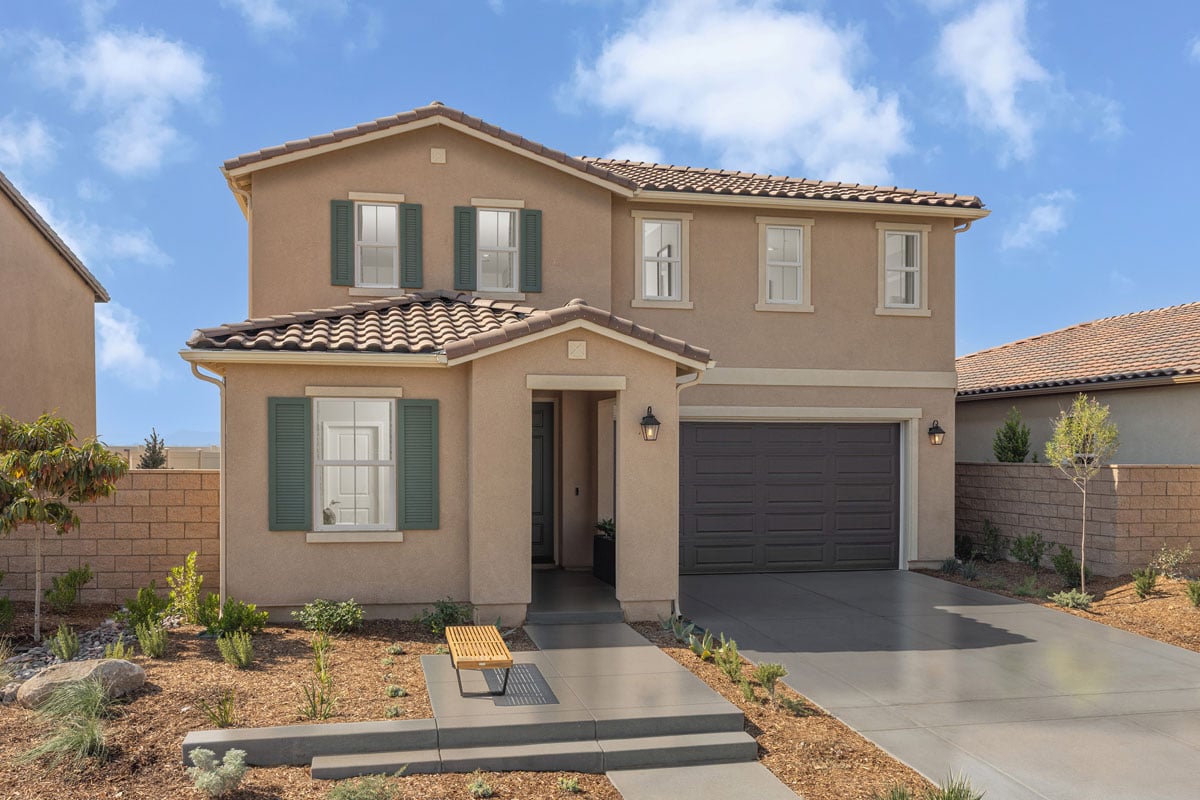 KB model home in Perris, CA