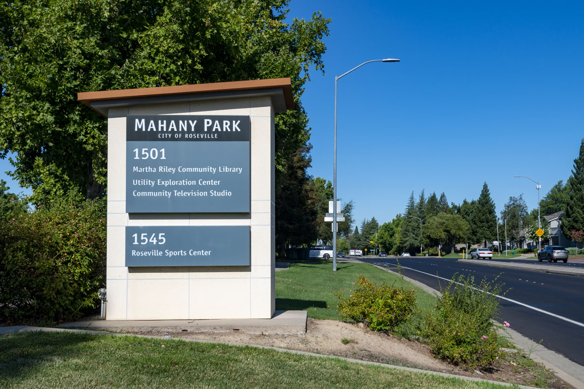 Near Mahany Park, which features a library, playground and sports fields