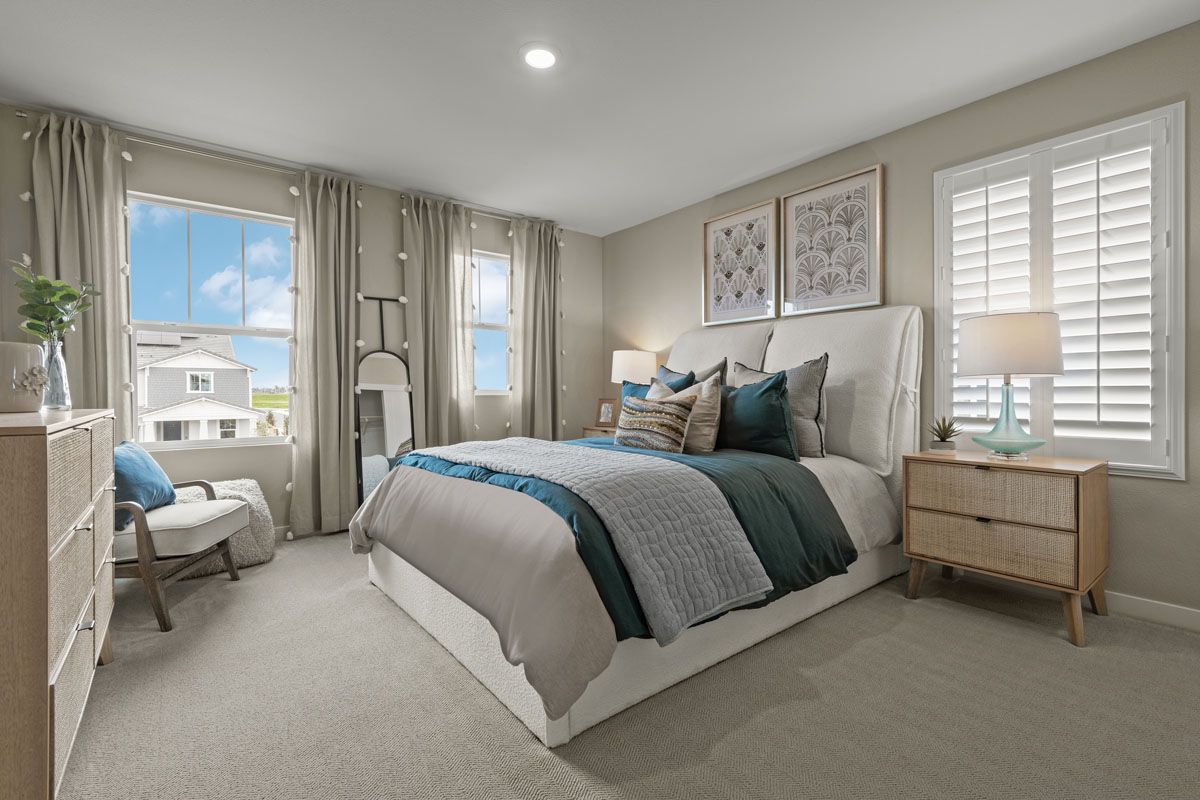 Spacious secondary bedrooms 