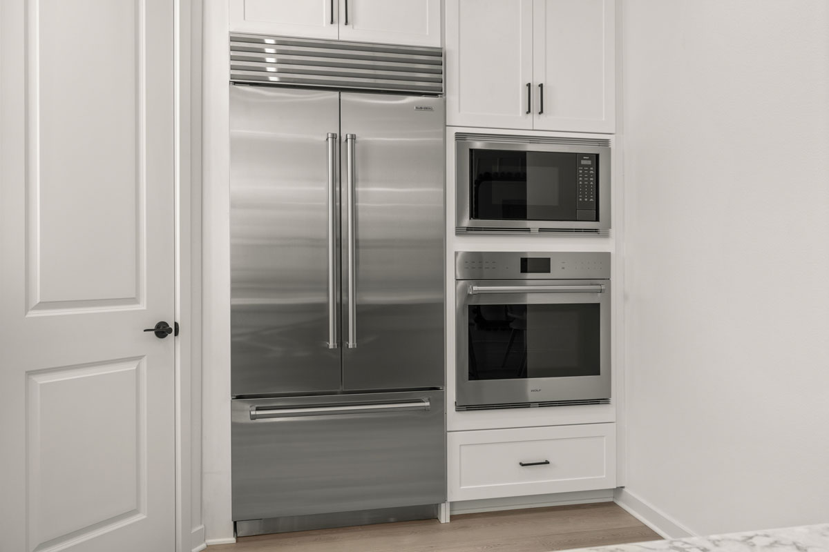 Optional built-in refrigerator