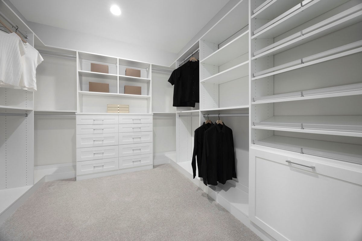 Optional closet organizer system