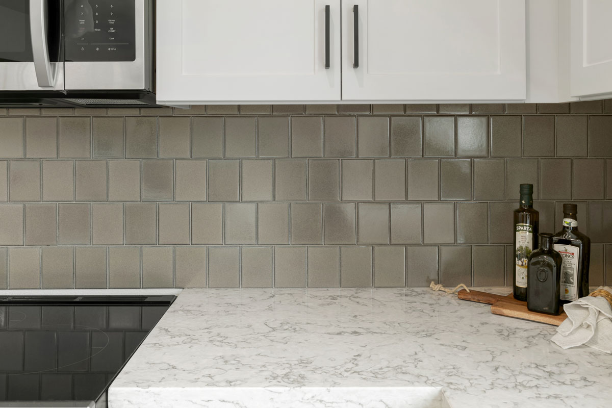 Optional custom kitchen tile backsplash 
