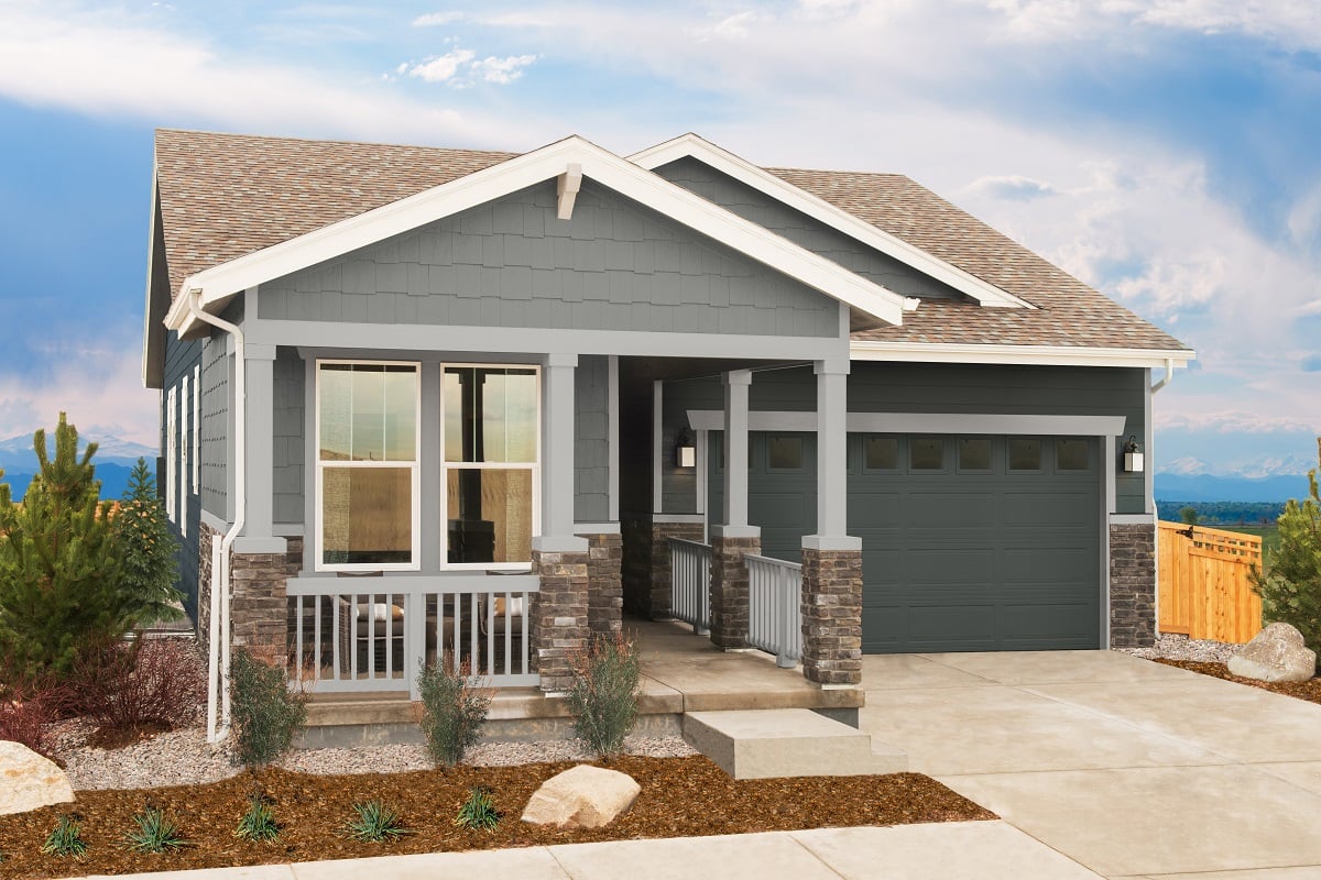 New Homes in 21568 E. 61st Dr., CO - Plan 1384 Modeled