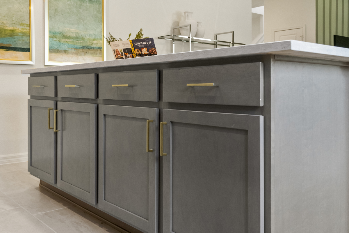 Shaker-style kitchen cabinets