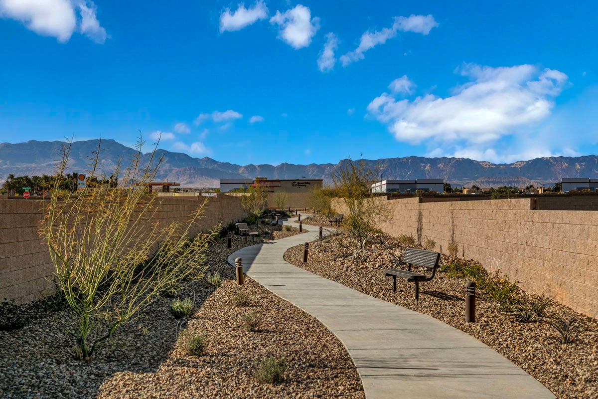 Community walking path