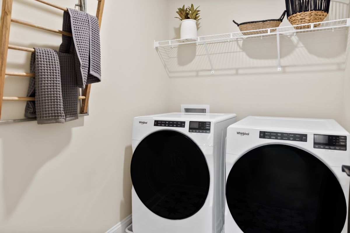 Upstairs laundry room