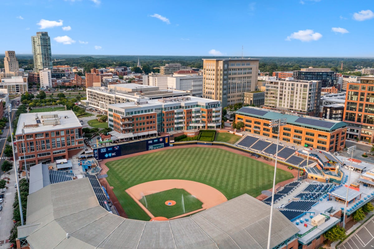 Quick drive to Durham Bulls Athletic Park