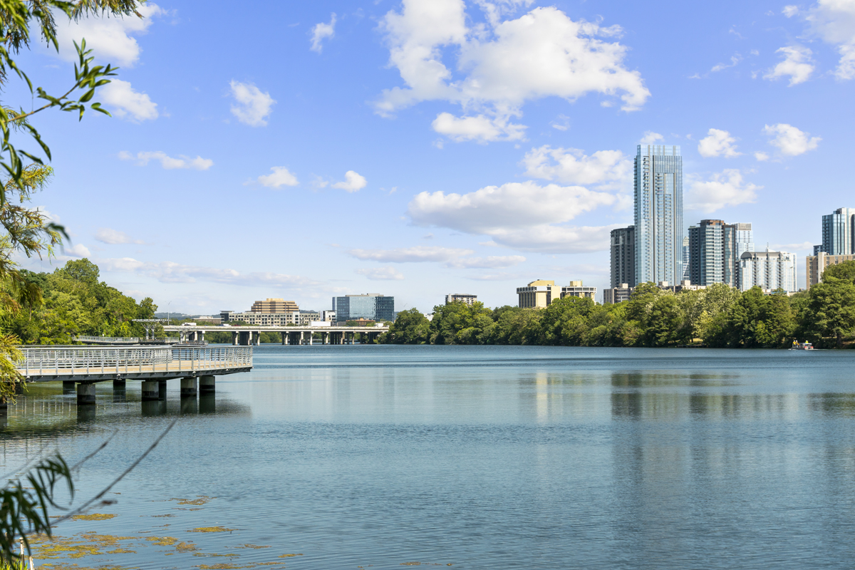 Just a short drive to Lady Bird Lake