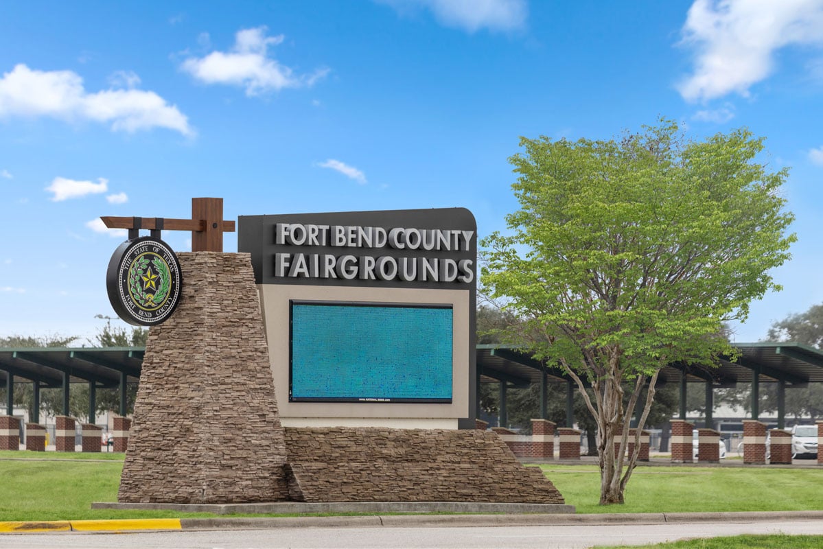 Short drive to Fort Bend County Fairgrounds