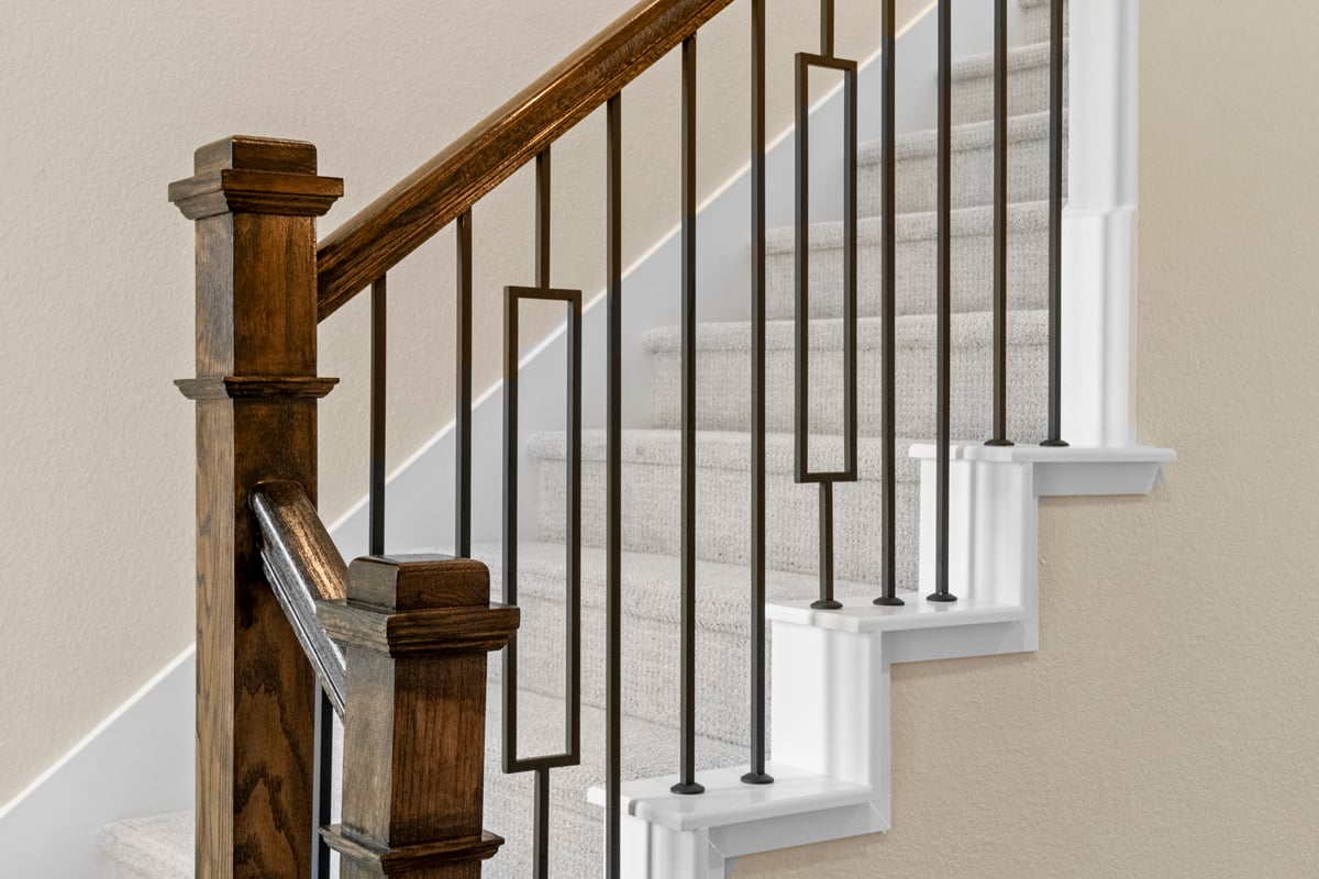Upgraded stair rail