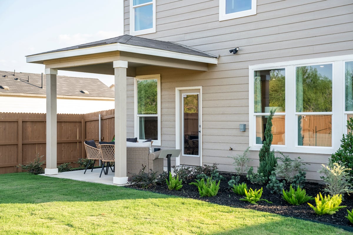 Covered back patio