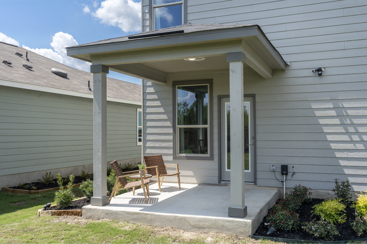 Covered back patio