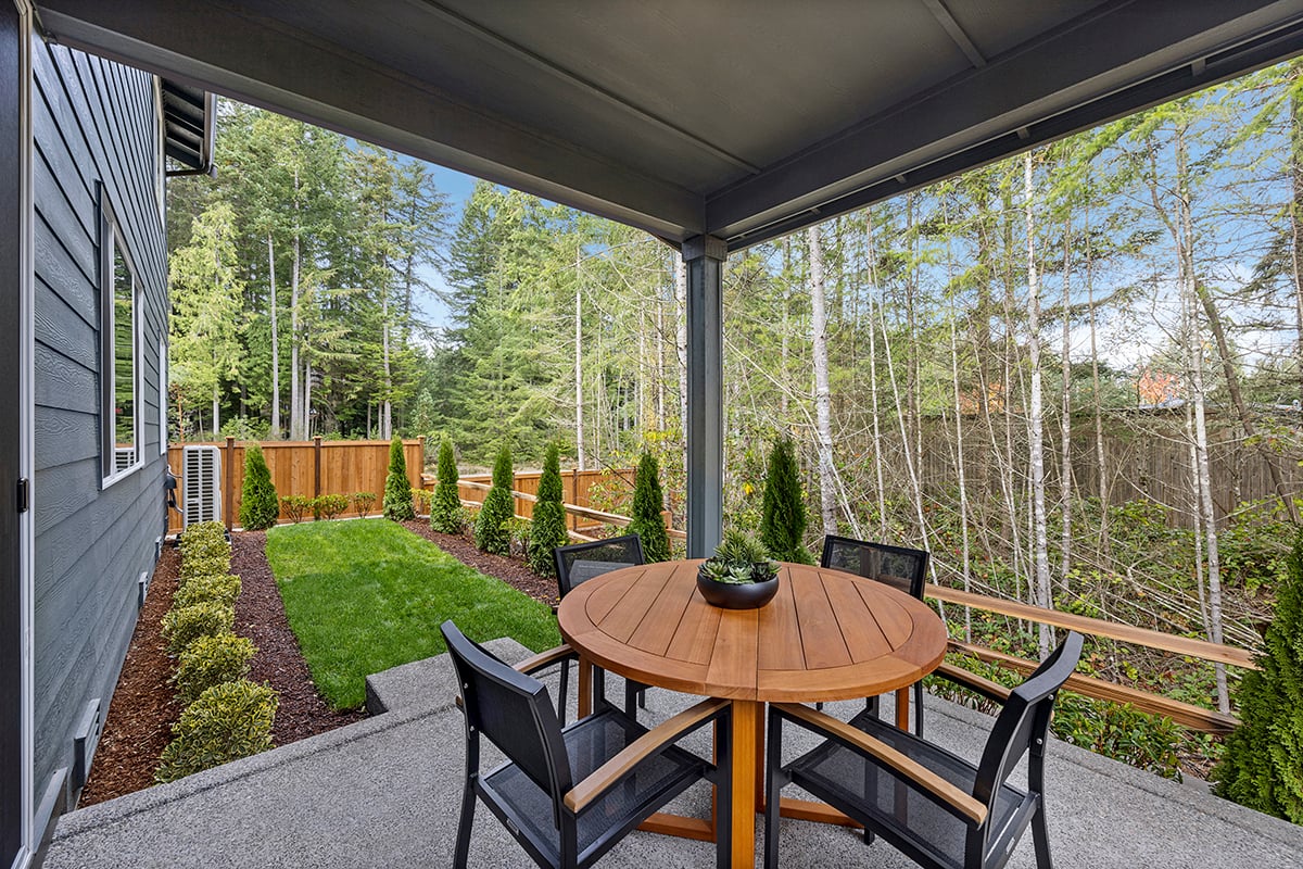 Covered back patio